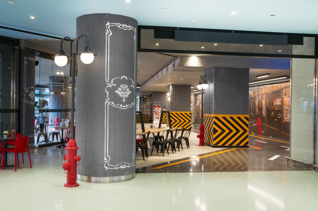 Wall Panel application in Watergarden Shopping Mall