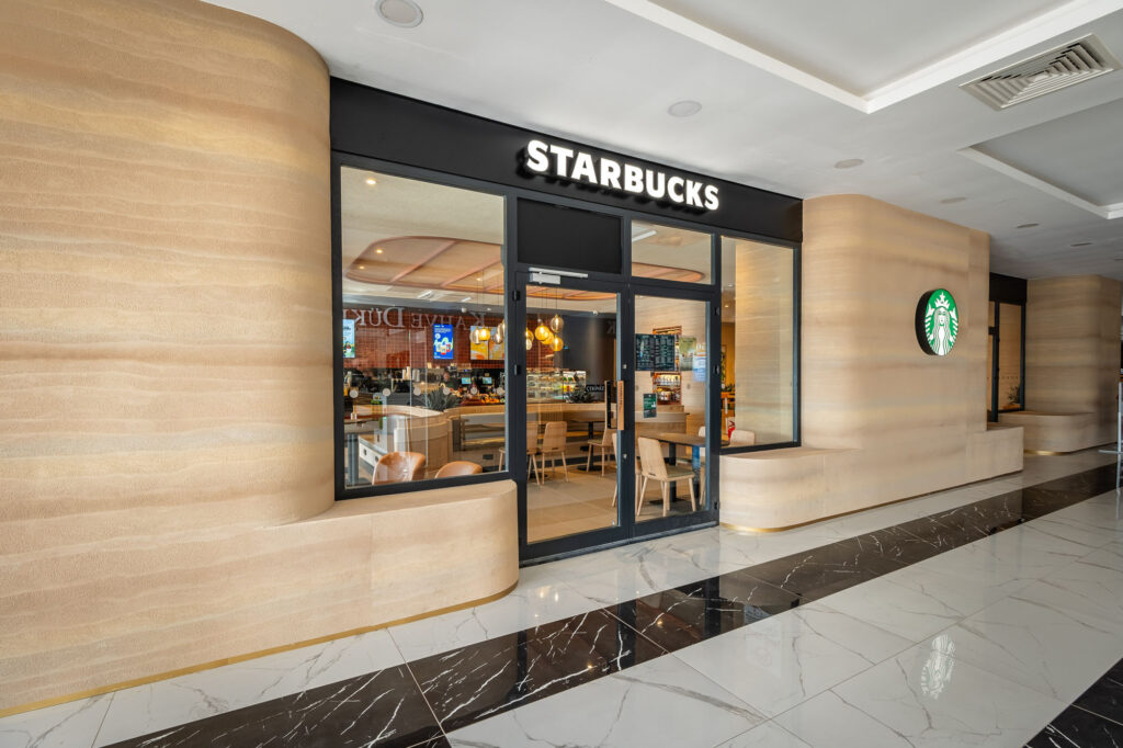 Wall Panel application in Starbucks