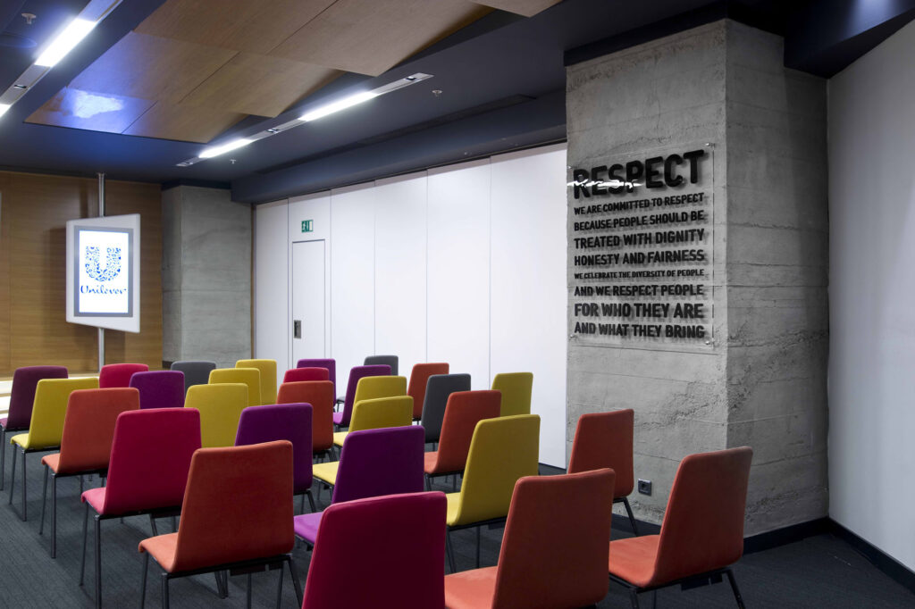 Unilever HQ Duvar Paneli Uygulaması.