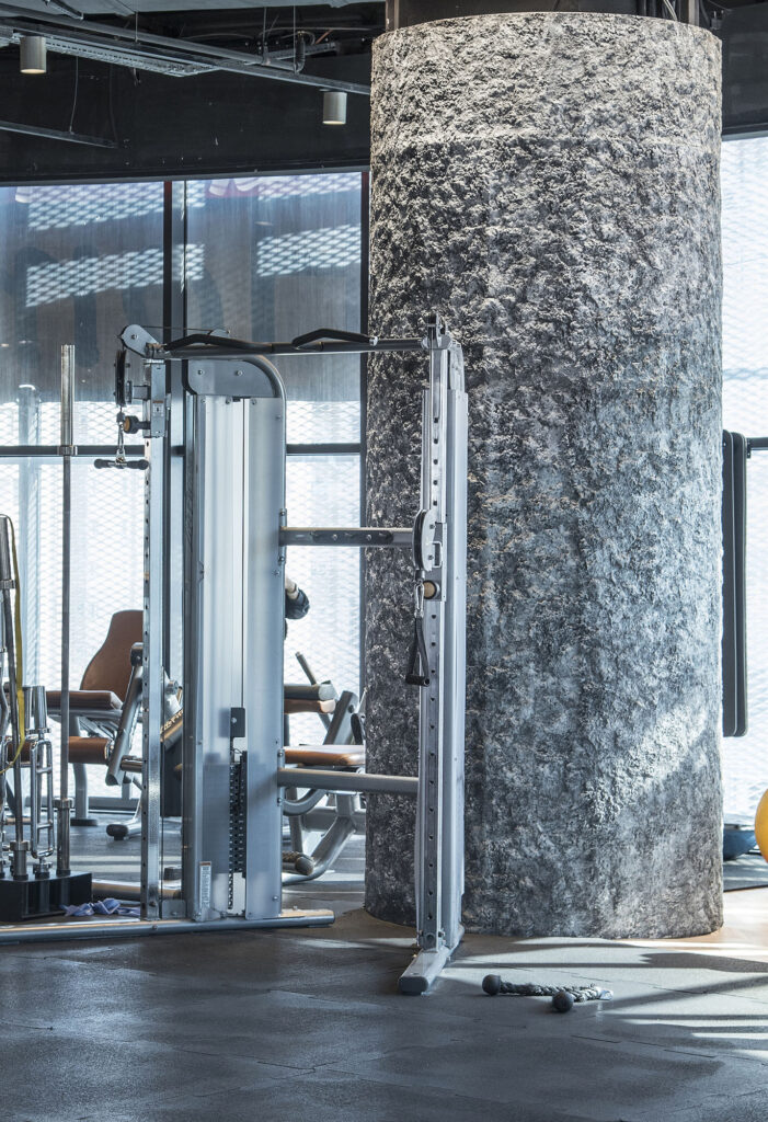 Macfit Spor Salonu Duvar Paneli Uygulaması.