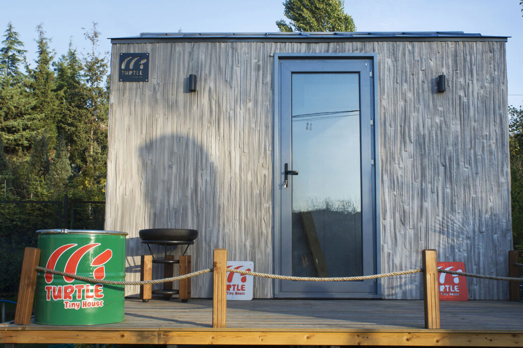 Wall Panel application in Turtle Tiny House