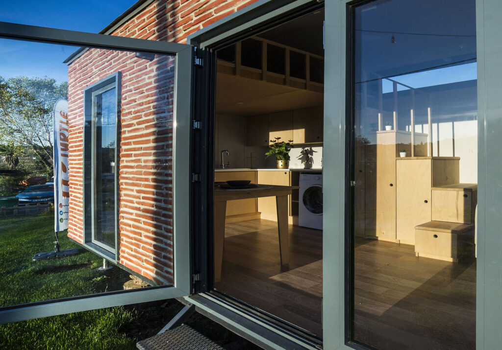 Wall Panel application in Turtle Tiny House