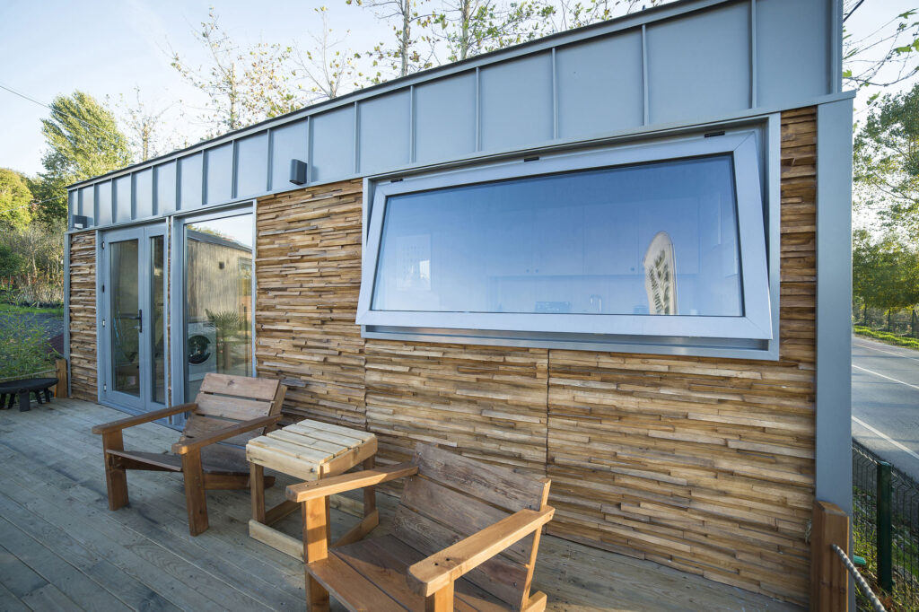 Wall Panel application in Turtle Tiny House