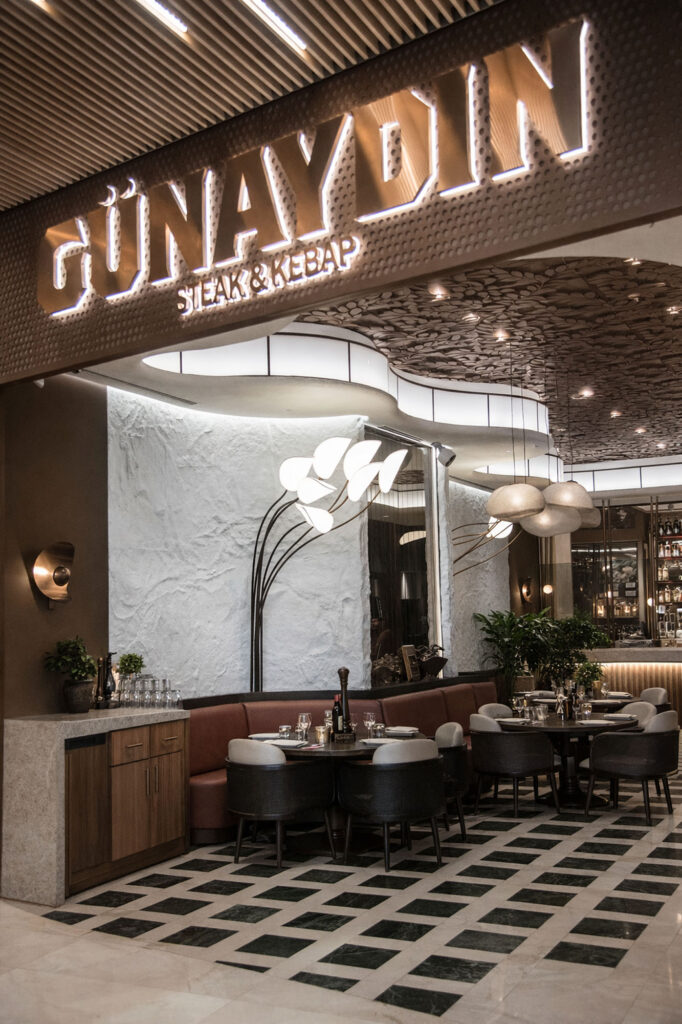 Günaydın Restaurant Duvar Paneli Uygulaması.
