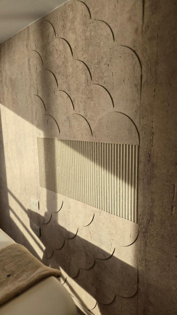 Le Fayan II Cruise Ship Duvar Paneli Uygulaması.