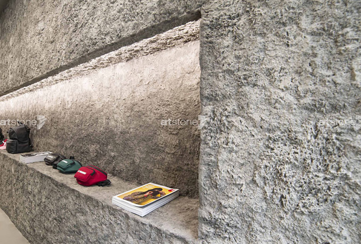 Artstone | Exhibition Units of World Famous Les Benjamins are Reshaped with Artstone Panels