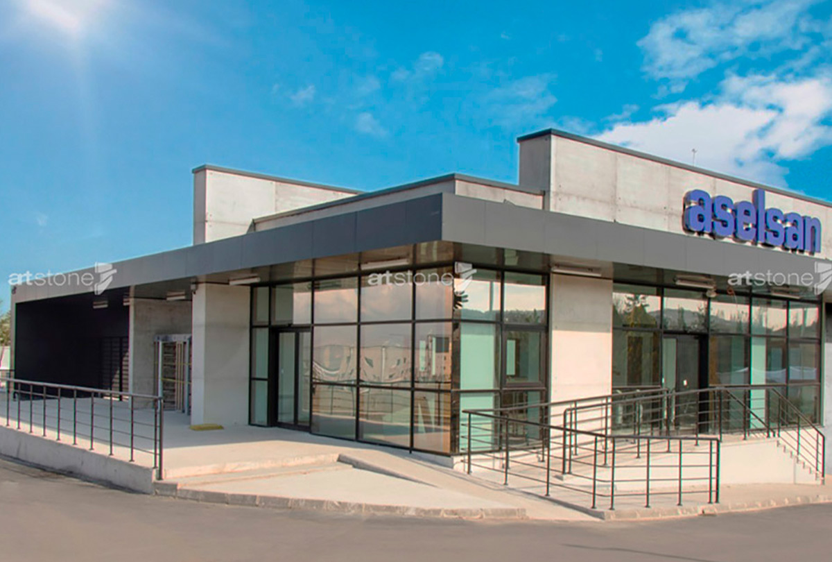 Artstone | The Unique Texture Of Concrete Comes To Life On Aselsan Factory Walls With C-Wall Expro