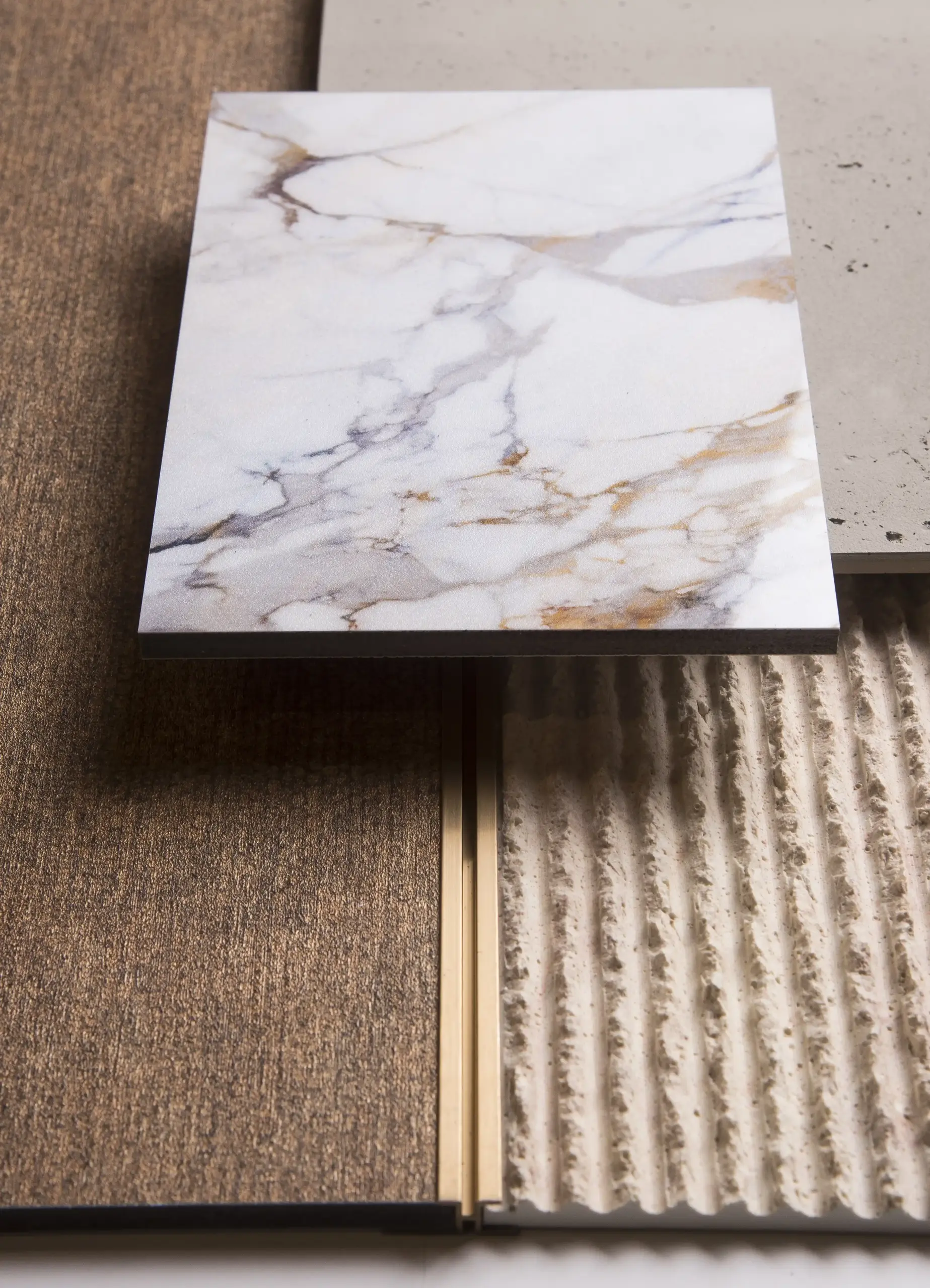Artstone | Layered samples of the Libree Travertine panel