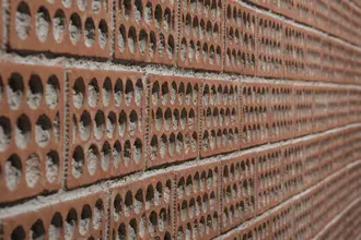 Artstone | Perforado XXI Rojo B 762 Section brick wall panel