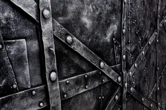Artstone | Rootz Silver Black ST 741 Section steel wall panel