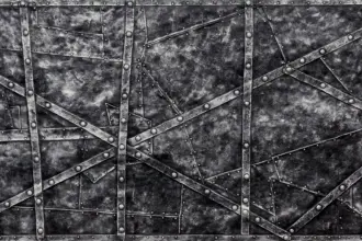 Artstone | Rootz Silver Black ST-741 steel duvar paneli