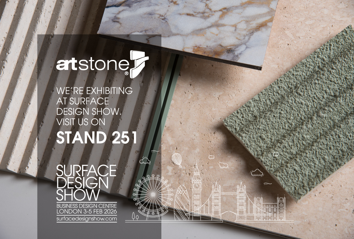 Artstone | Artstone®, Surface Design Show 2026’da Yenilikçi Yüzey Çözümlerini Sergiliyor