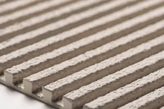 Artstone | Featuring a raised linear surface in soft cream and beige tones, the Aeora decorative 3D wall panel adds depth and a contemporary finish to walls. It is an elegant wall-cladding option for living rooms, hotels, offices, retail spaces, and other interior projects.