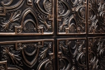 Artstone | Fontenay Noir Bronze K 14673 section wall panel showing black and bronze 3D floral relief