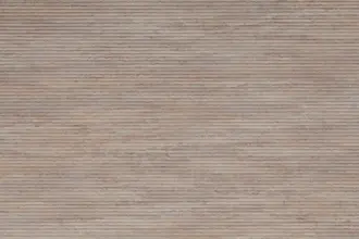 Artstone | Heebon Travertine Noce MBT162 decorative 3D wall panel with a light beige finish and fine linear grooves