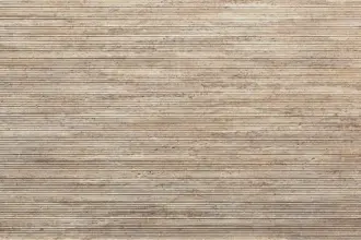 Artstone | Beige Lexend Travertine mineral-based decorative 3D wall panel with fine rhythmic linear texture