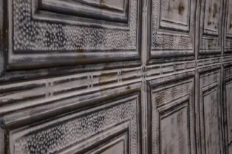 Artstone | Plafont Bonamy K 11451 section wall panel showing geometric 3D relief texture