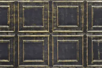 Artstone | Plafont Noir Dor K 11674 decorative wall and ceiling panel for black and gold geometric interior design