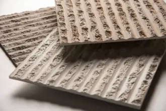 Artstone | Trophy açık bej, taş dokulu ve çizgisel kanallı dekoratif 3D duvar paneli
