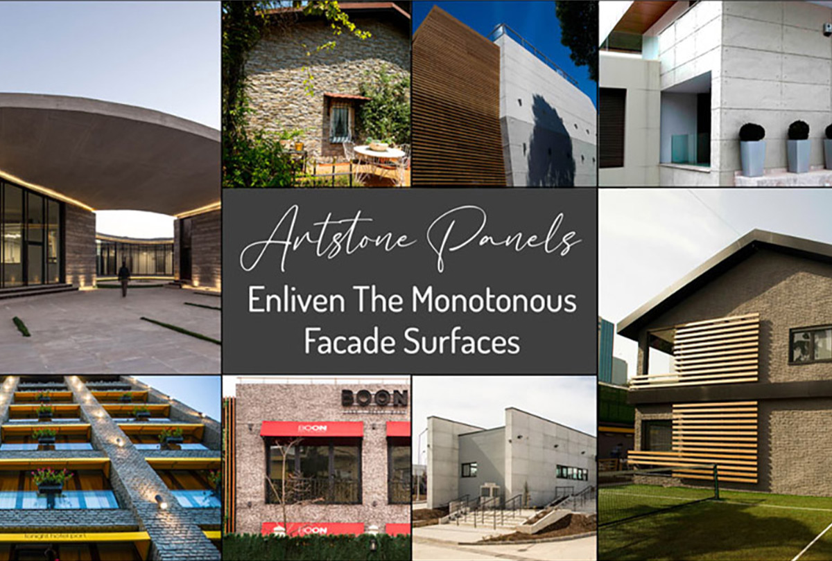 Artstone Paneller, Monoton Cephe Yüzeylerine Hareket Katıyor..
