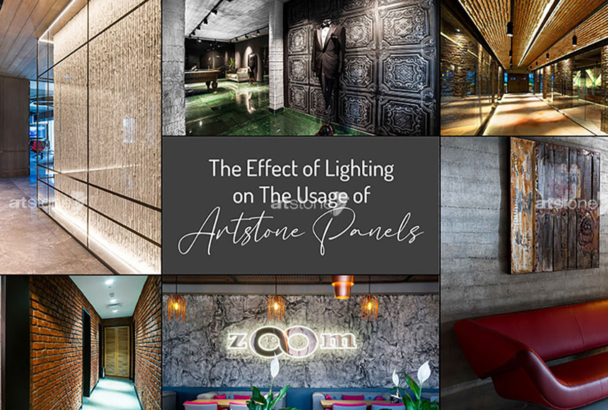Artstone Panellerin Kullanım Alanları Üzerinde Aydınlatmanın Etkisi..