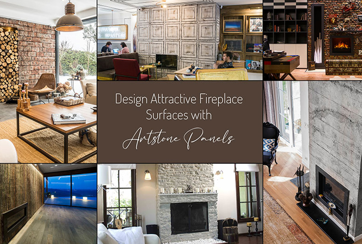 Artstone Paneller ile Şömine Yüzeylerinde Çarpıcı Tasarımlar