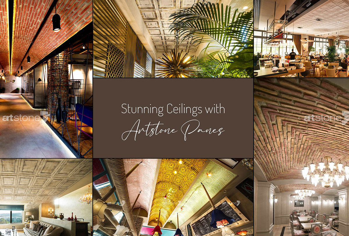 Artstone Paneller ile Etkileyici Tavanlar..