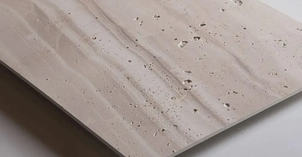 Artstone | Myra Travertine gözenekli doğal traverten dokulu duvar kaplama detayı