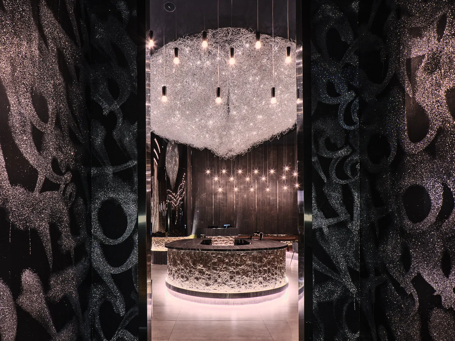 Artstone | MJ Restaurant Kuveyt iç mekânında Artstone dekoratif duvar yüzeyleri
